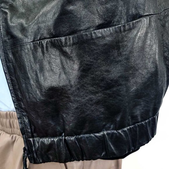 J Brand BAEZ Premium Lamb Leather Top - Picture 8 of 14